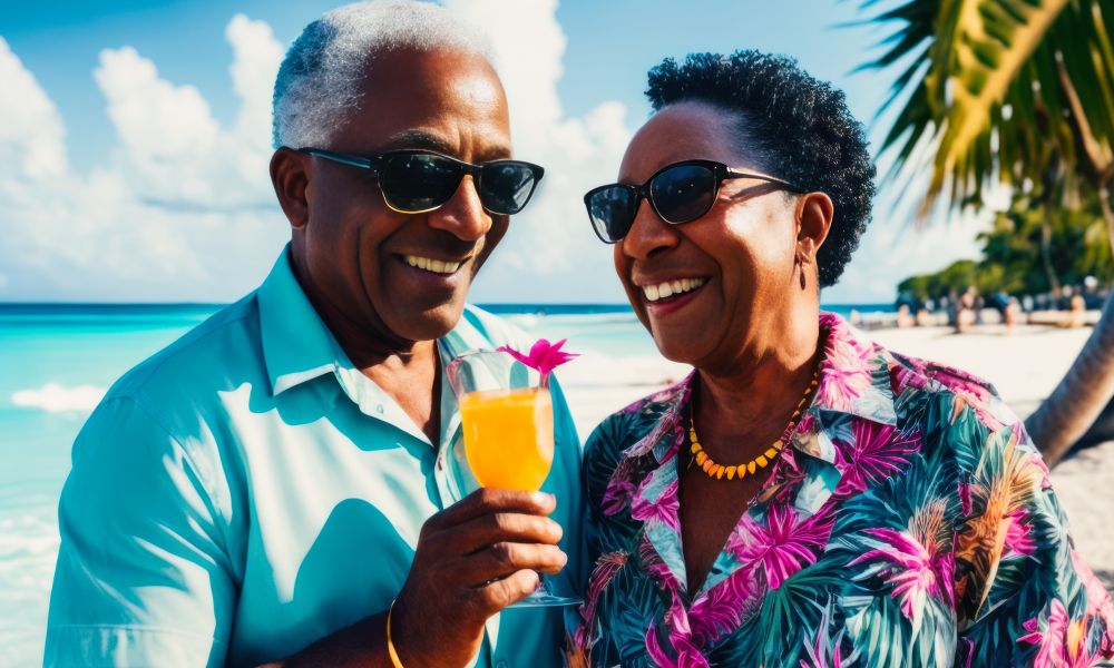 African American Couple On Vacation